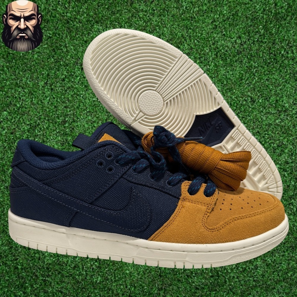 Nike Dunk Low SB Navy Desert Ochre DX6775-400 Men's Size 8.5